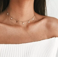 Shiny Stars Elegant Neck Chain - Gold